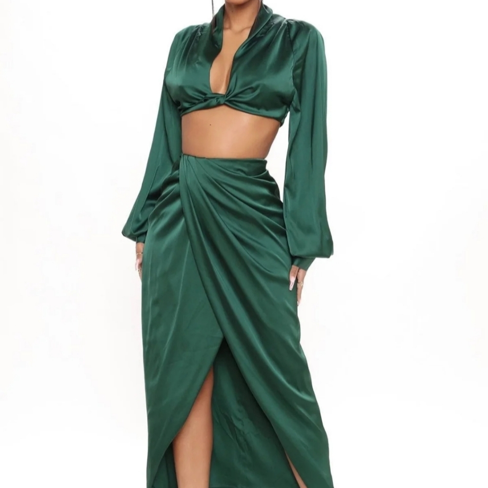 Fashion Nova Love Again Satin Set